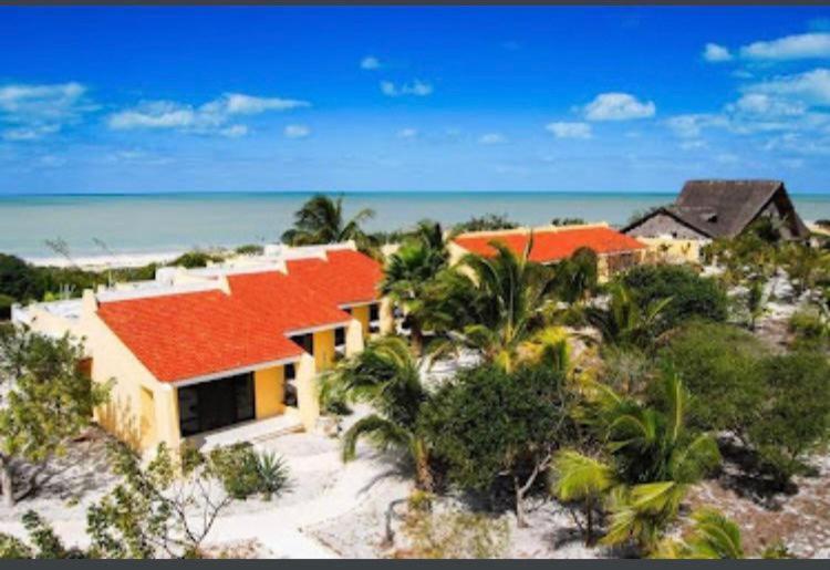Two Bedroom Beachfront Villa Celestun Esterno foto