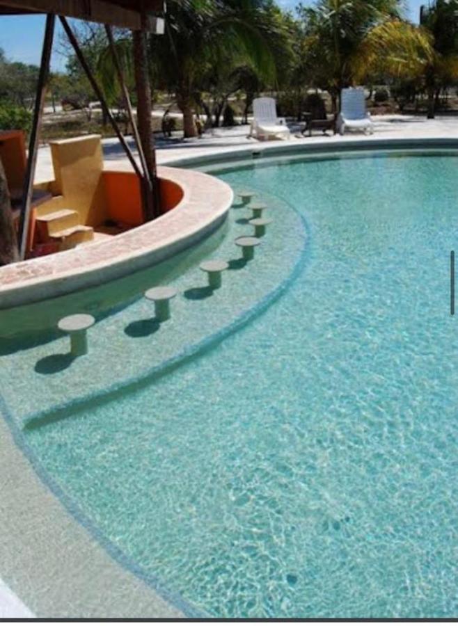 Two Bedroom Beachfront Villa Celestun Esterno foto